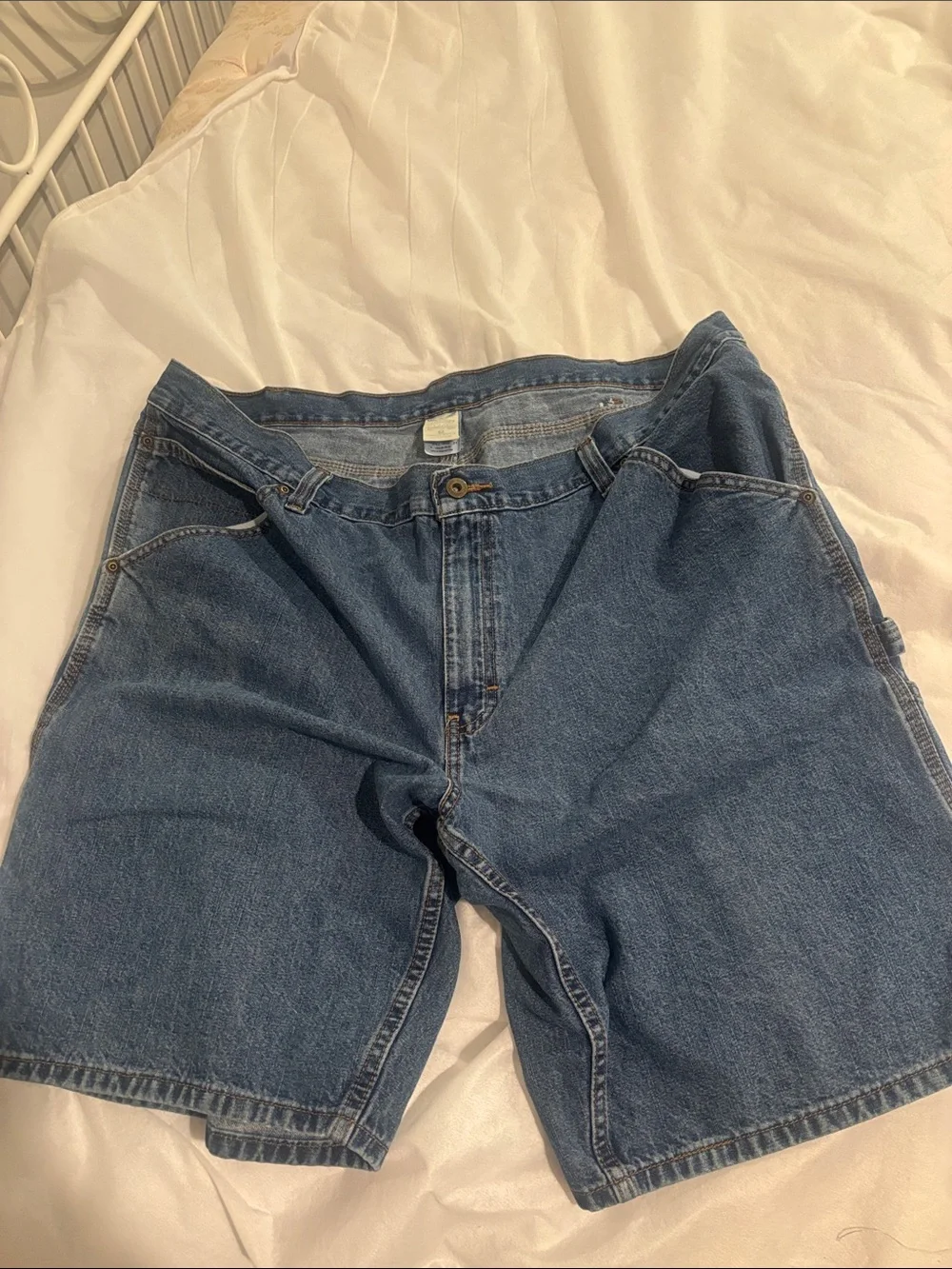 Faded Glory Classic Dark Blue Denim Shorts